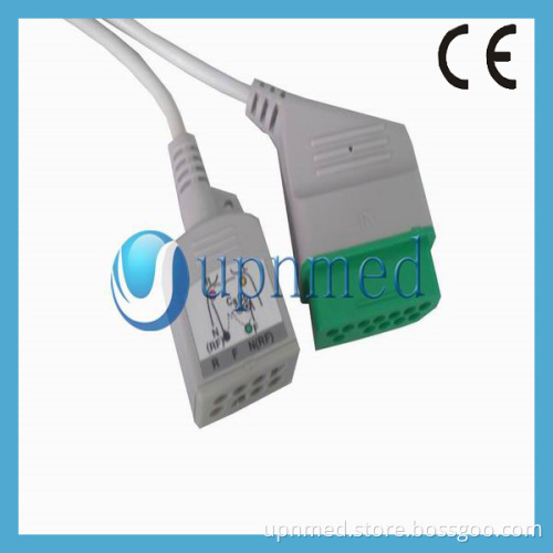 Nihon Kohden 6-lead ECG Trunk Cable